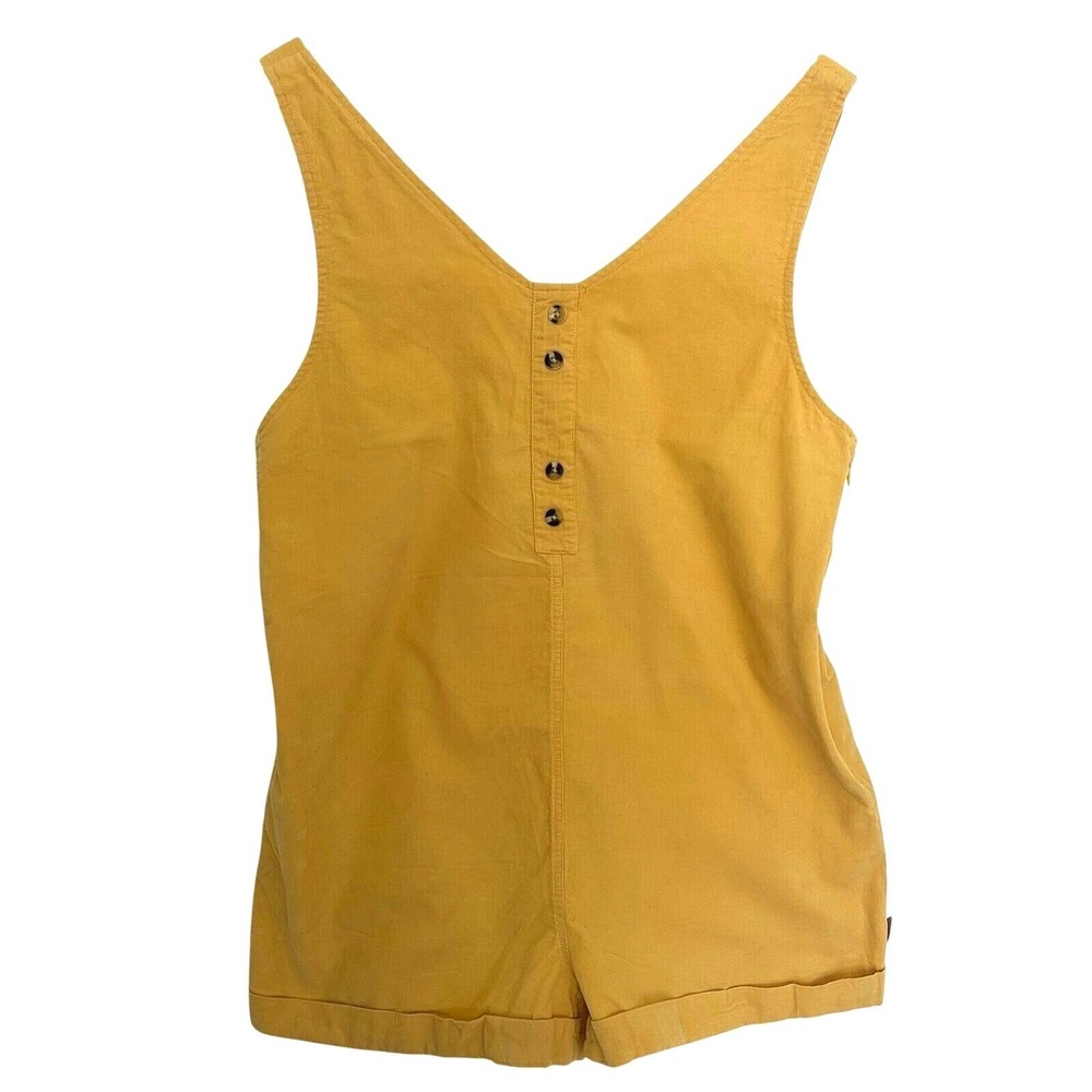 Passenger Fun Days corduroy jumper romper overalls yellow women's M